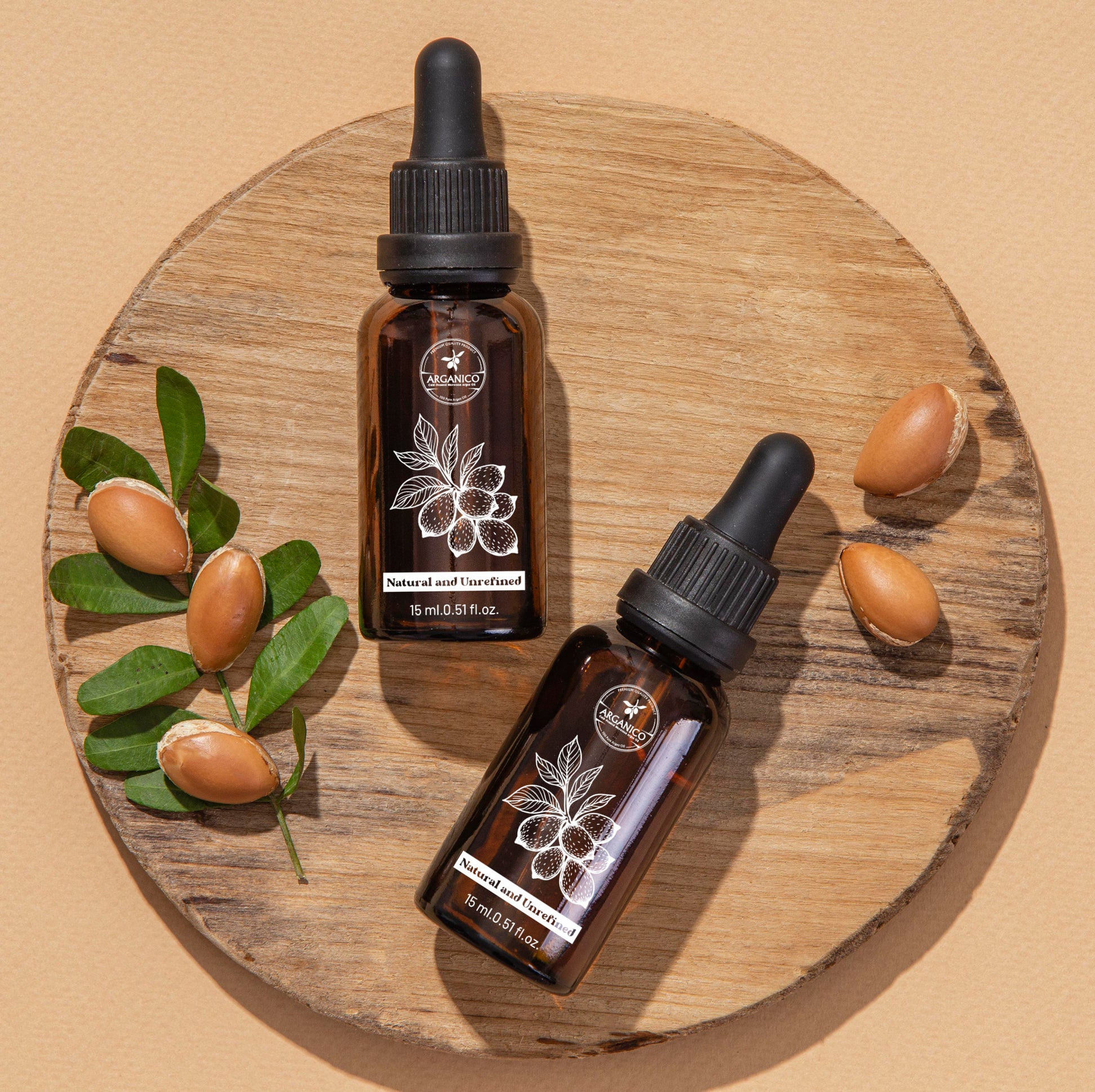 100% Pure Arganolie - Natuurlijk & Onbewerkt - Voor Huid en Haar-Arganico